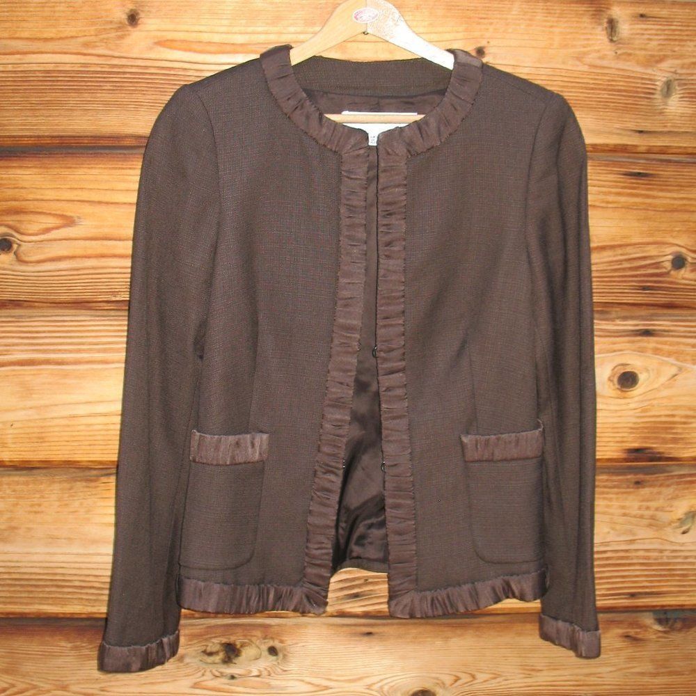 NWOT Zara Brown Wool Blend Jacket